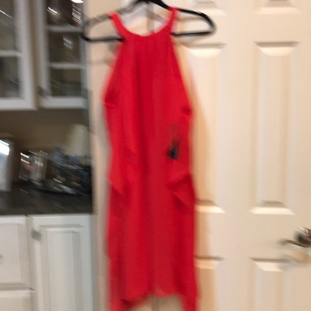Dress- Red-new - cur in shoulders